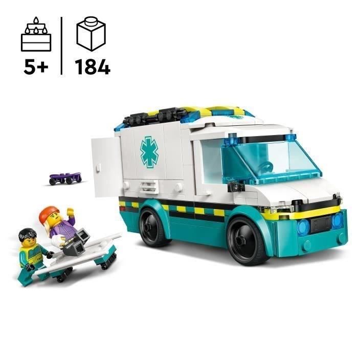 Image secondaire de LEGO City 60451 L'ambulance de secours - Jouet de construction pour garçon des 5 ans