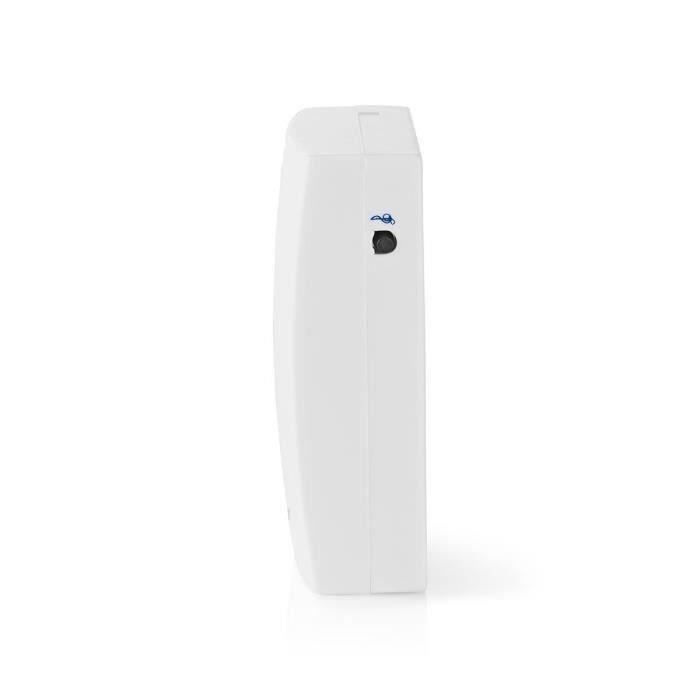 NEDIS Kit de sonnette sans fil - Alimentation par pile - 36 mélodies - Blanc et gris