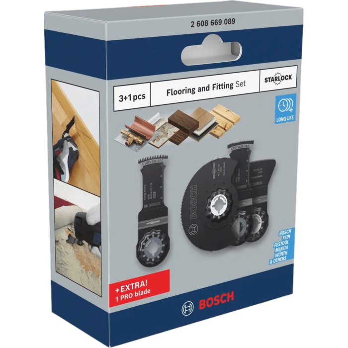 Image secondaire de Coffret de 4 lames oscillantes BOSCH PROFESSIONAL pour outils multifonctions