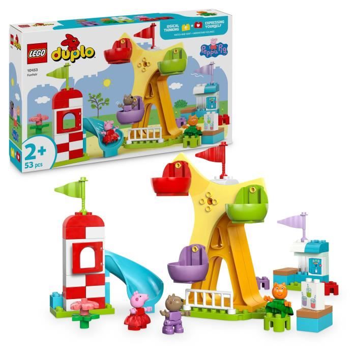 LEGO DUPLO Peppa Pig 10453 La Fete Foraine - Jeu de construction pour enfants des 2 ans