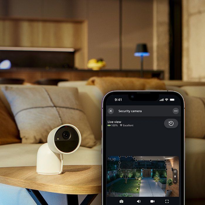 Image secondaire de Caméra de Surveillance Connectée Philips Hue - Extérieure, Filaire, Vision Nocturne 2K