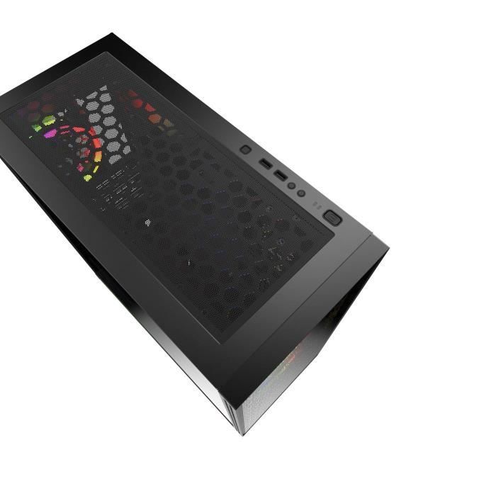 MRED - Boîtier PC Gamer ATX - RGB Black Destroyer Gamma-G