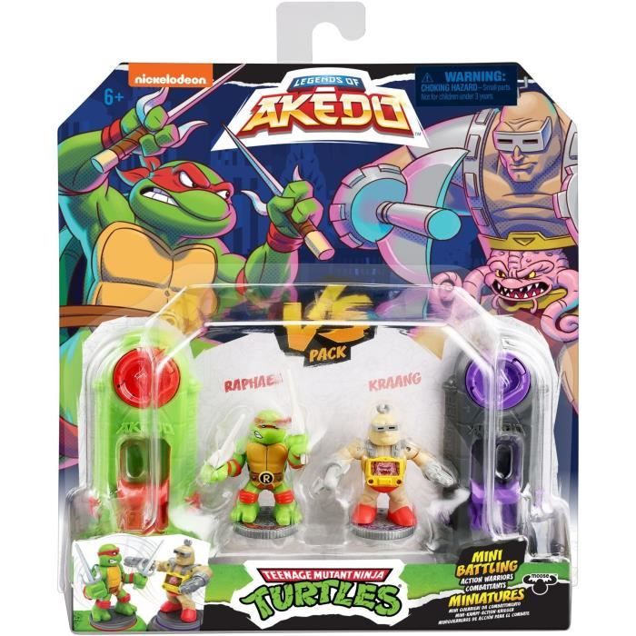 Figure di Raffaello vs Rocksteady - Akedo - Moose Toys