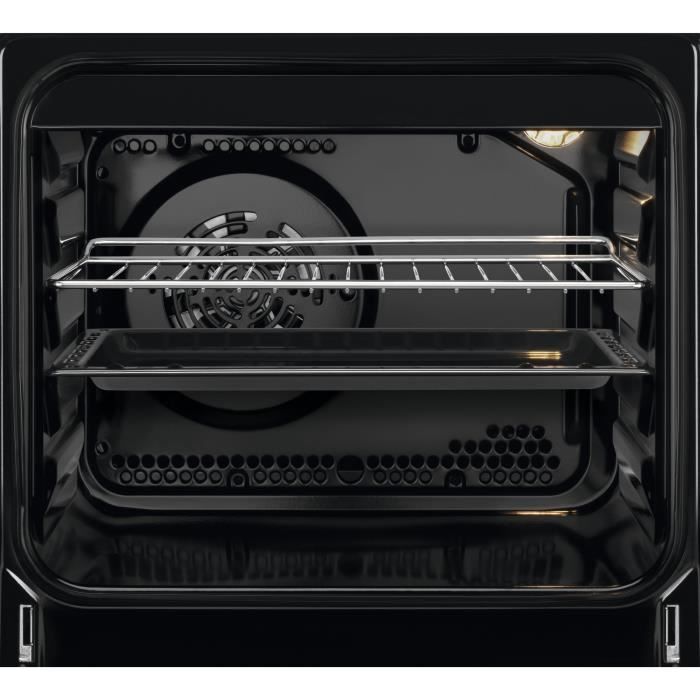 Cuisiniere vitrocéramique FAURE - FCV65091XA - 4 foyers Hi-Light + four multifonction 54L - l71 X L66 X H94cm - Inox