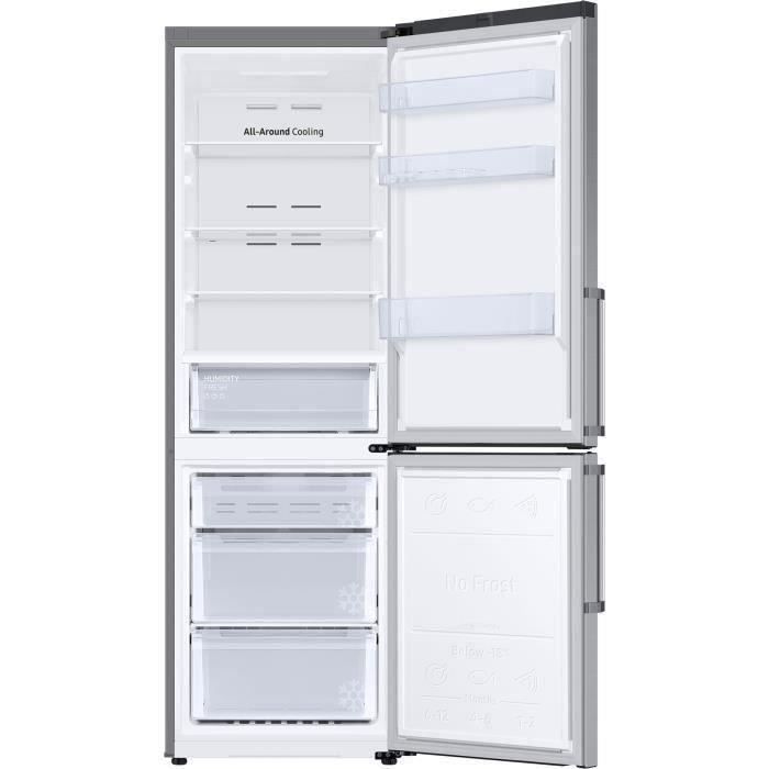 Réfrigérateur combiné SAMSUNG - RL34T620DSA - 340L (228L + 112L) - Froid Ventilé - L59,5cm x H185.3cm - Metal Grey
