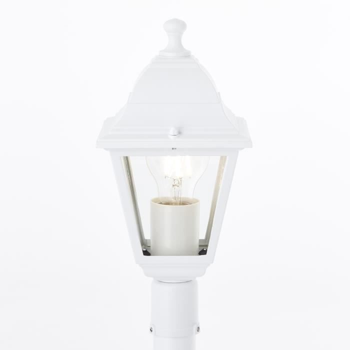 Lampadaire extérieur BRILLIANT NISSIE blanc E27 - 60W