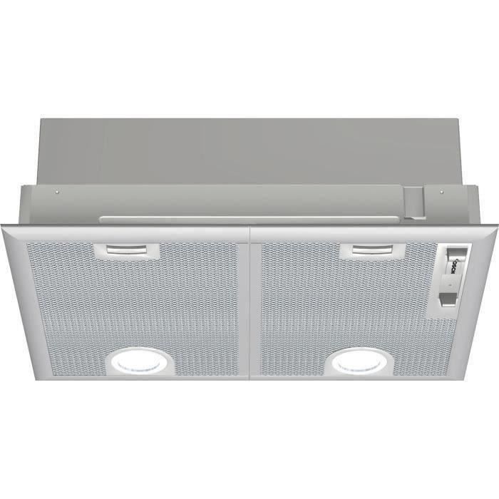 BOSCH DHL555BL Unità filtro 650 m3 / H - 50 cm - Classe C 79,8 kWh / anno - Scarico o riciclaggio con filtro al carbone DH - Metallo