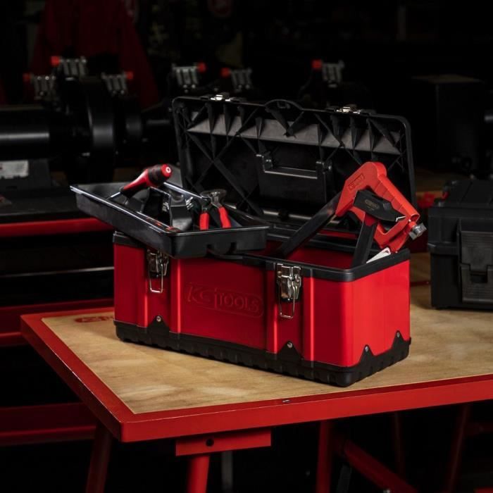 Image secondaire de Boîte a outils - KS TOOLS - 850.0350 - Amovible - Grand compartiment de rangement - Charge max 30 kg - 470x238x203 mm
