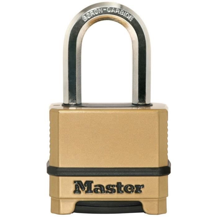 Lucchetto ad alta sicurezza - MASTER LOCK - M175EURDLF - Combinazione - Zinco - Arco a L - Esterno