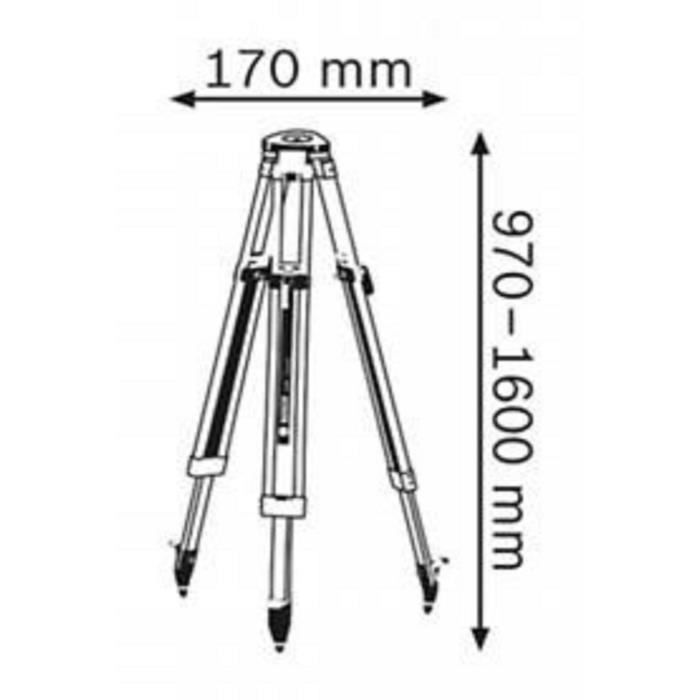 Image secondaire de Trépied de Mesure Bosch Professional BT 160 - Stabilité et Précision jusqu'à 160 cm