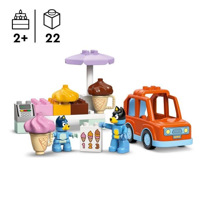 Image secondaire de LEGO DUPLO 10458 Visite chez le Marchand de Glace avec Bluey - Jeu de Construction 2 ans