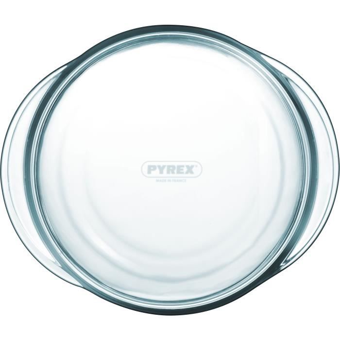 Image secondaire de Lot de 2 cocottes - PYREX - Verre - Rond - 1,6 L