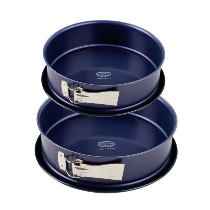Ensemble de moule à manqué à charnière - DR OETKER - Back Liebe - 26 et 28 cm