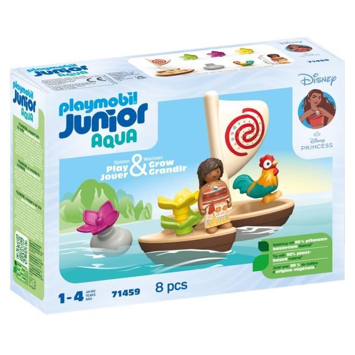 PLAYMOBIL Junior 71459 Vaiana and sailing boat, Disney, From 12 months