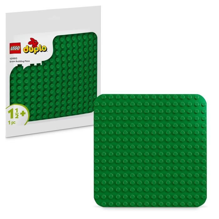 LEGO DUPLO 10460 Plaque de construction verte Jouet de construction pour bébés de 18 mois