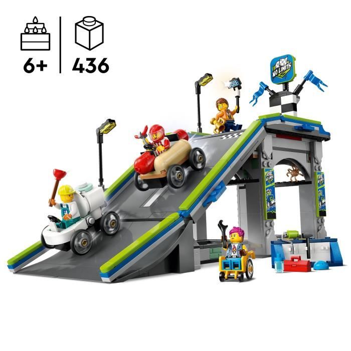 Image secondaire de LEGO City 60460 Zéro limite : rampe pour bolides de course - Jeu de construction des 6 ans