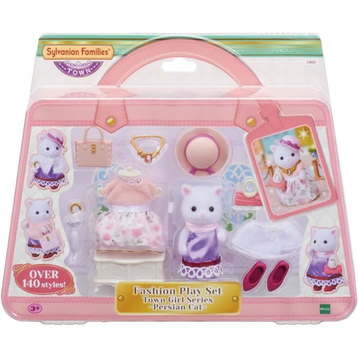 FAMIGLIE SYLVANIAN 5461 La valigia di moda e la grande sorella Gatto persiano