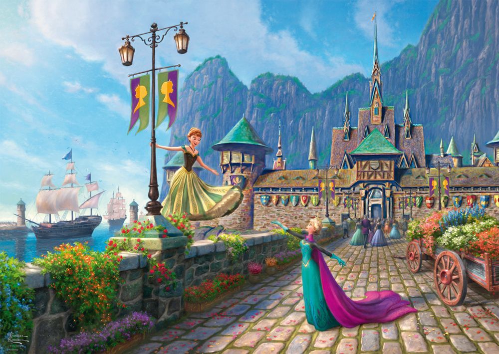 Image secondaire de Puzzle Disney La Reine des Neiges - Célébration à Arendelle - 1000 pièces