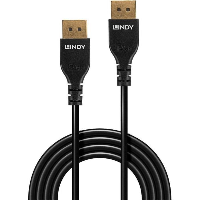 LINDY - 36461 - Câble Slim DisplayPort 1.4, 1m