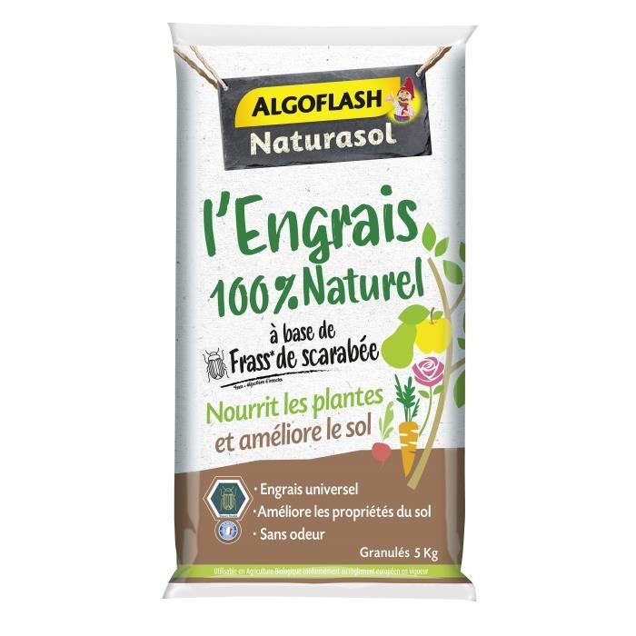 ALGOFLASH NATURASOL - Engrais universel 100% naturel UAB 5kg