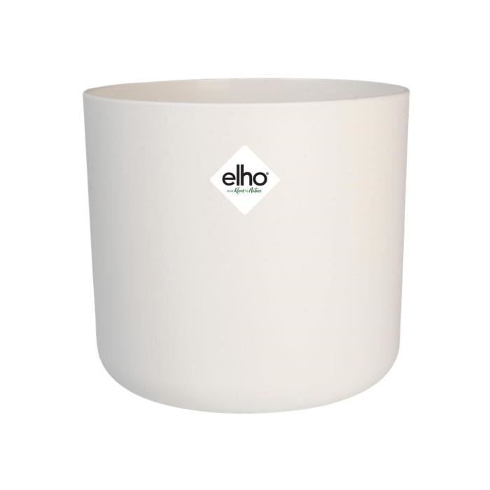 Vaso da fiori ELHO B.for Soft Round 35 - Bianco - Ø 35 x H 32 cm - interno - 100% riciclato