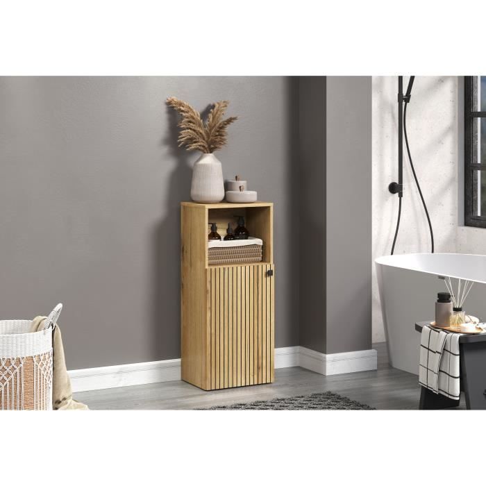 Bathroom Cabinet Decoration Oak L40 x H95 x D31cm