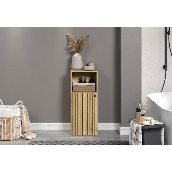 Bathroom Cabinet Decoration Oak L40 x H95 x D31cm