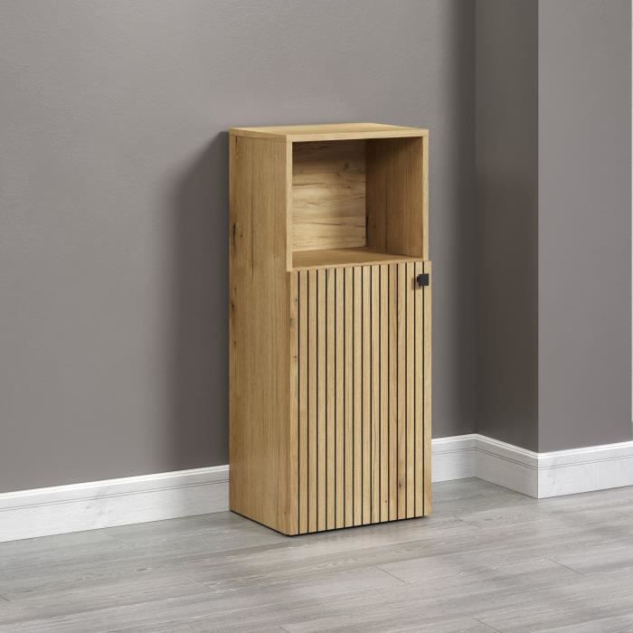 Bathroom Cabinet Decoration Oak L40 x H95 x D31cm