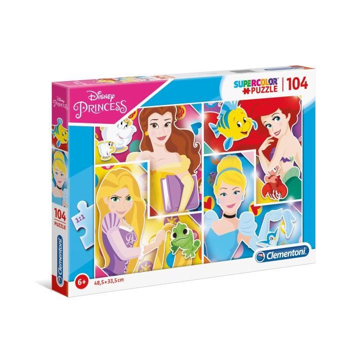 Clementoni puzzle Supercolor Disney Princess 104 Pieces (27146)
