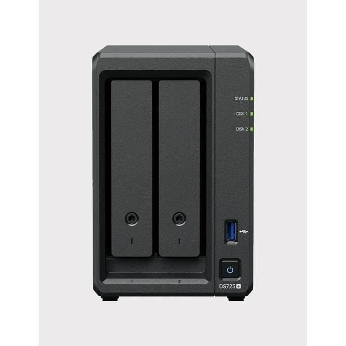 Image secondaire de Serveur NAS SYNOLOGY DS225+ avec 2 baies et 2 Go de RAM