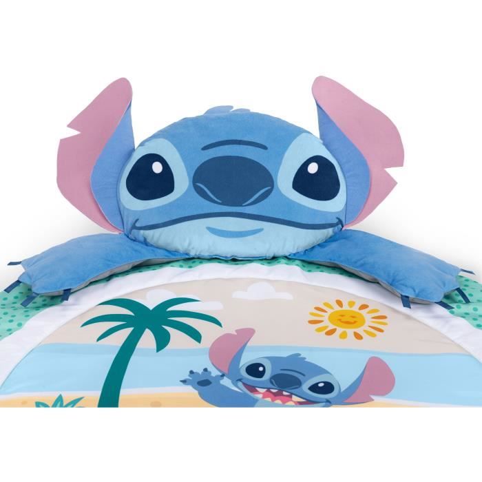 Image secondaire de DISNEY BABY - STITCH - Tapis de sol éveil bébé, évolutif, arche avec jouets sensoriels, peluche, miroir, coussin Stitch, hochet