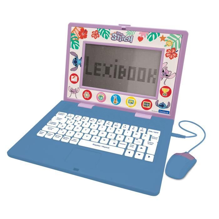 Image secondaire de Ordinateur éducatif - LEXIBOOK - Stitch - 170 activités - Bilingue EN/FR - 7 catégories éducatives