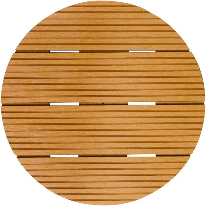 Image secondaire de Support de Pot Roulant en Bois Naturel - 30 cm avec 4 Roulettes