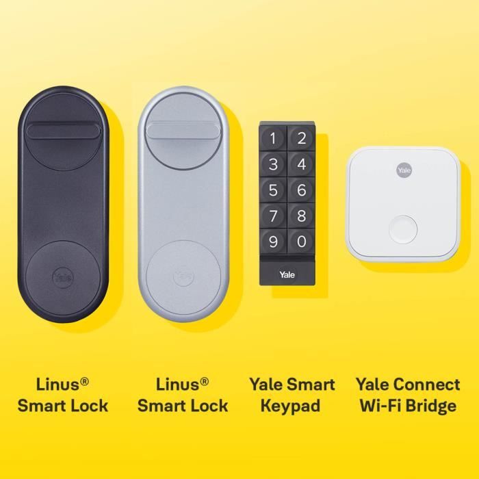 YALE SMART KEYPAD - NOIR - Clavier a code compatible avec Linus et sans clés