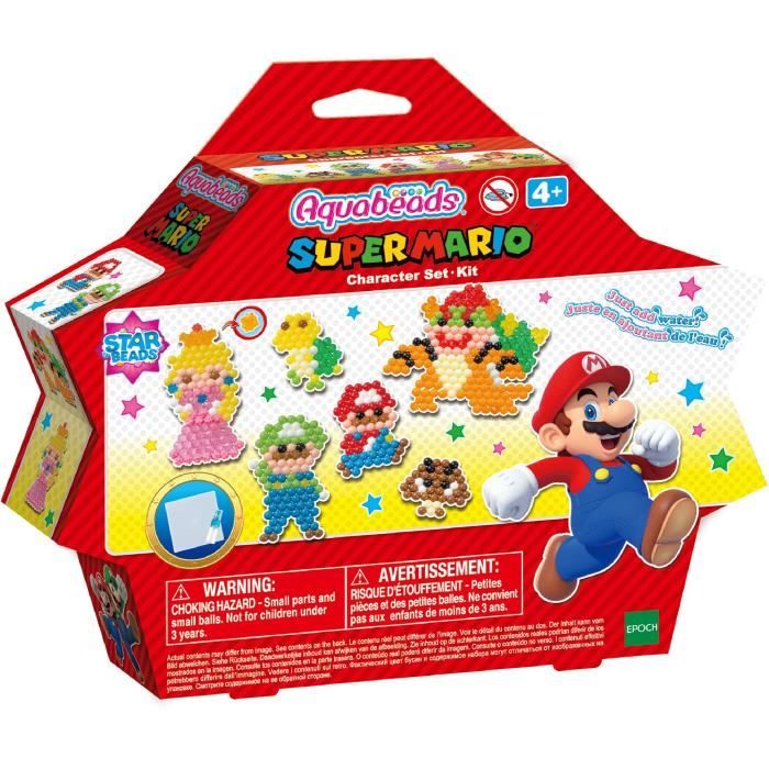 Le kit Super Mario - AQUABEADS - 31946 - Perles qui collent avec de l'eau