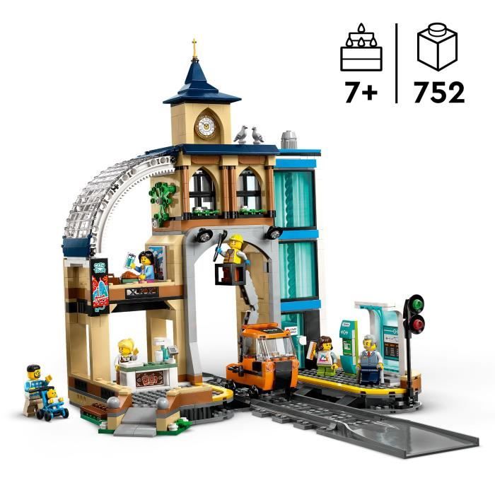 Image secondaire de LEGO City 60469 La Gare Centrale - Jeu de Construction pour Garçon ou Fille des 7 ans