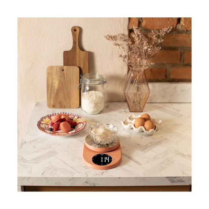 Image secondaire de Balance de cuisine électronique - LIVOO - DOM493T - Max. 5 kg - 4 unités de mesure - Touches sensitives - Ecran LCD rétroéclairé