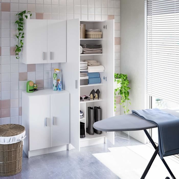 Image secondaire de Armoire à chaussures moderne avec étagères réglables - Basic