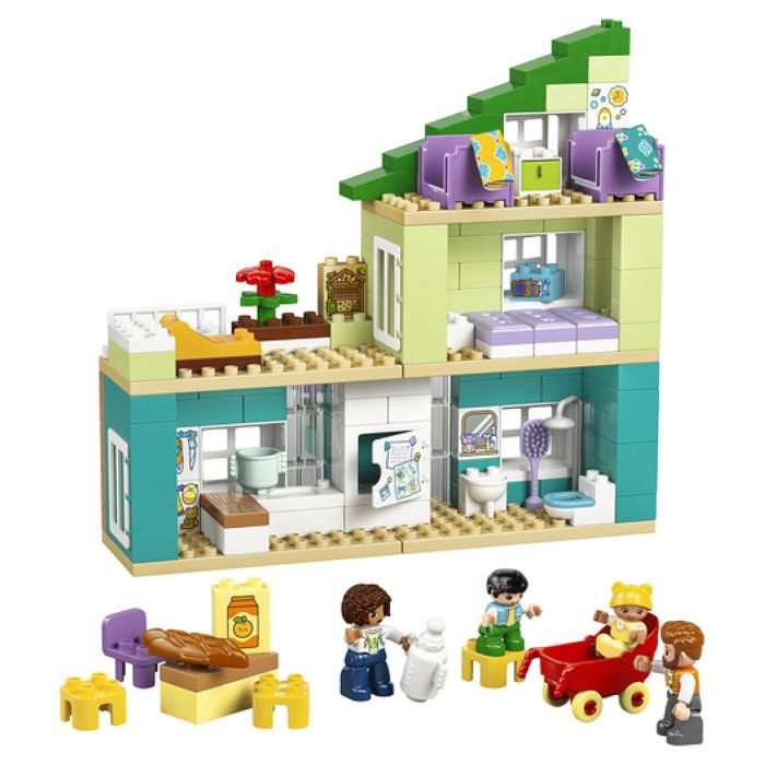 Image secondaire de LEGO DUPLO Ma Ville 10470 - Maison Familiale 3-en-1 pour Enfants