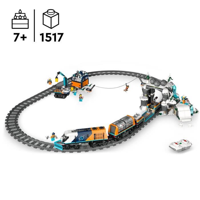 Image secondaire de LEGO City 60470 Le Train Express des Explorateurs en Arctique - Jeu pour Garçon des 7 ans