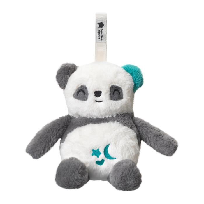 TOMME TIPPEE, lussuoso peluche con luce notturna con CrySensor, 6 suoni rilassanti, USB, lavabile in lavatrice, Pippo il panda