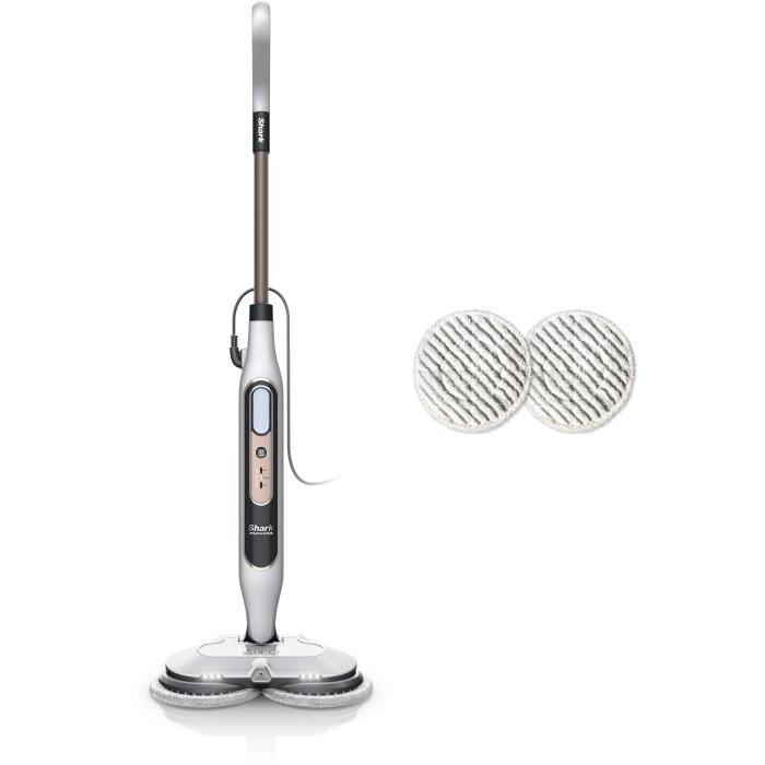 Image secondaire de SHARK S8201EU Steam Mop - Balai Vapeur Automatique - 2 tampons rotatifs - 3 réglages vapeur - Elimine taches et saleté