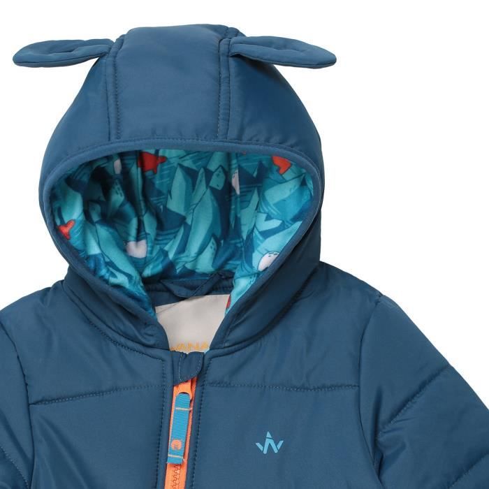 WANABEE Combinaison doudoune Vercors - Bébé - Bleu Pétrole