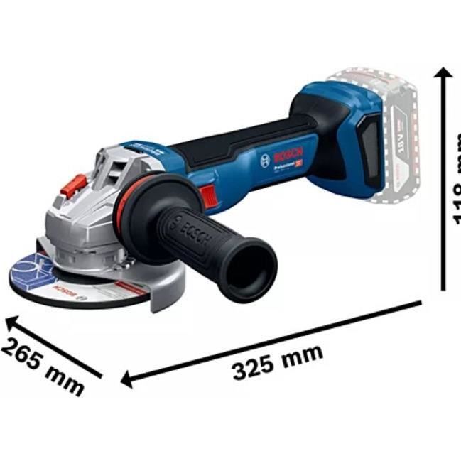 Image secondaire de Meuleuse 125mm 18V GWS 18V-11  Solo carton - Bosch Pro