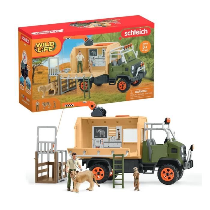 Schleich - Camion di salvataggio per animali di grandi dimensioni - 42475