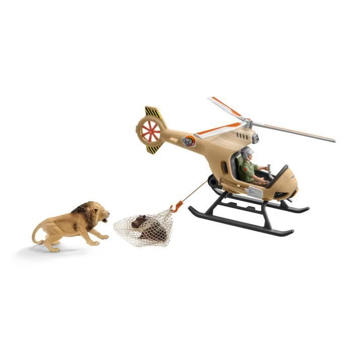 Schleich - Hélicoptere pour sauvetage d'animaux - 42476