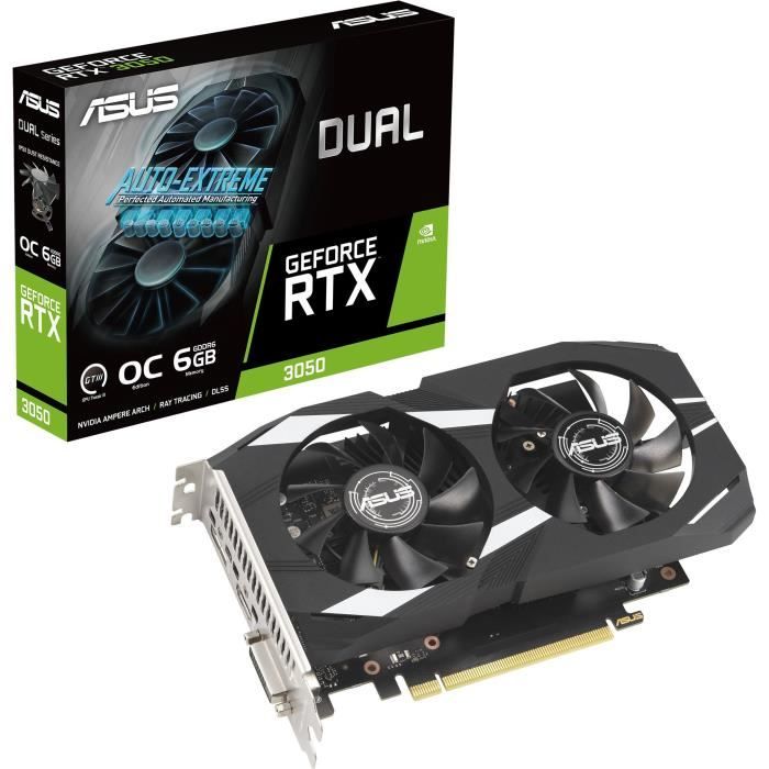 ASUS - Graphics card - GeForce RTX 3050 OC Edition 6GB GDDR6
