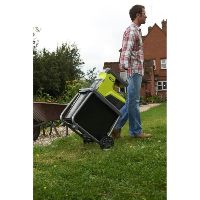 Pack RYOBI RSH3045UXL composé d'un broyeur RSH3045U + Gants de jardinage renforcés et tactiles RAC811XL + Lunettes de protection