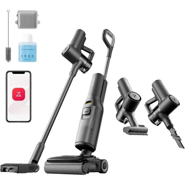 ROBOROCK F25 ACE COMBO - Aspiradora inal�mbrica 5 en 1 - Potencia de 20 kPa - Lavado en caliente a 90 �C - Autolimpieza autom�tica