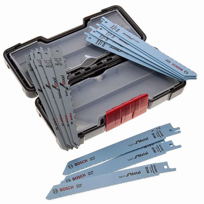 Image secondaire de Lames de scie sauteuse - BOSCH - Wood and Metal Basic - Set de 15 pieces - Modeles S 918 AF, S 918 BF, S 617 K